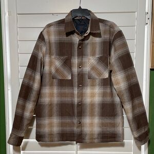 Goodfellow & Co Brown Checkered Shirt Jacket